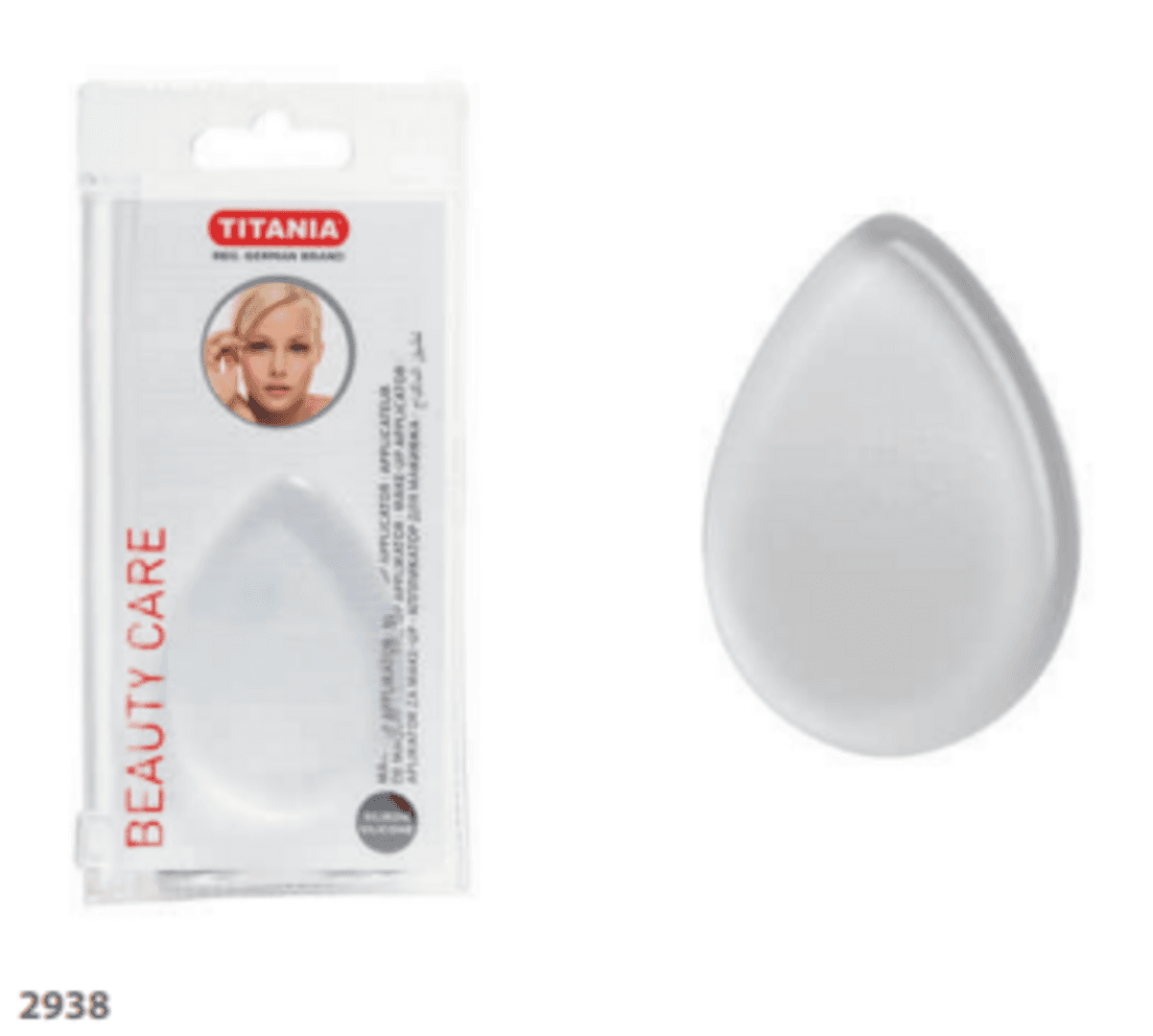 Titania - მაკიაჟის აპლიკატორი, გამჭვირვალე, 6.5სმ