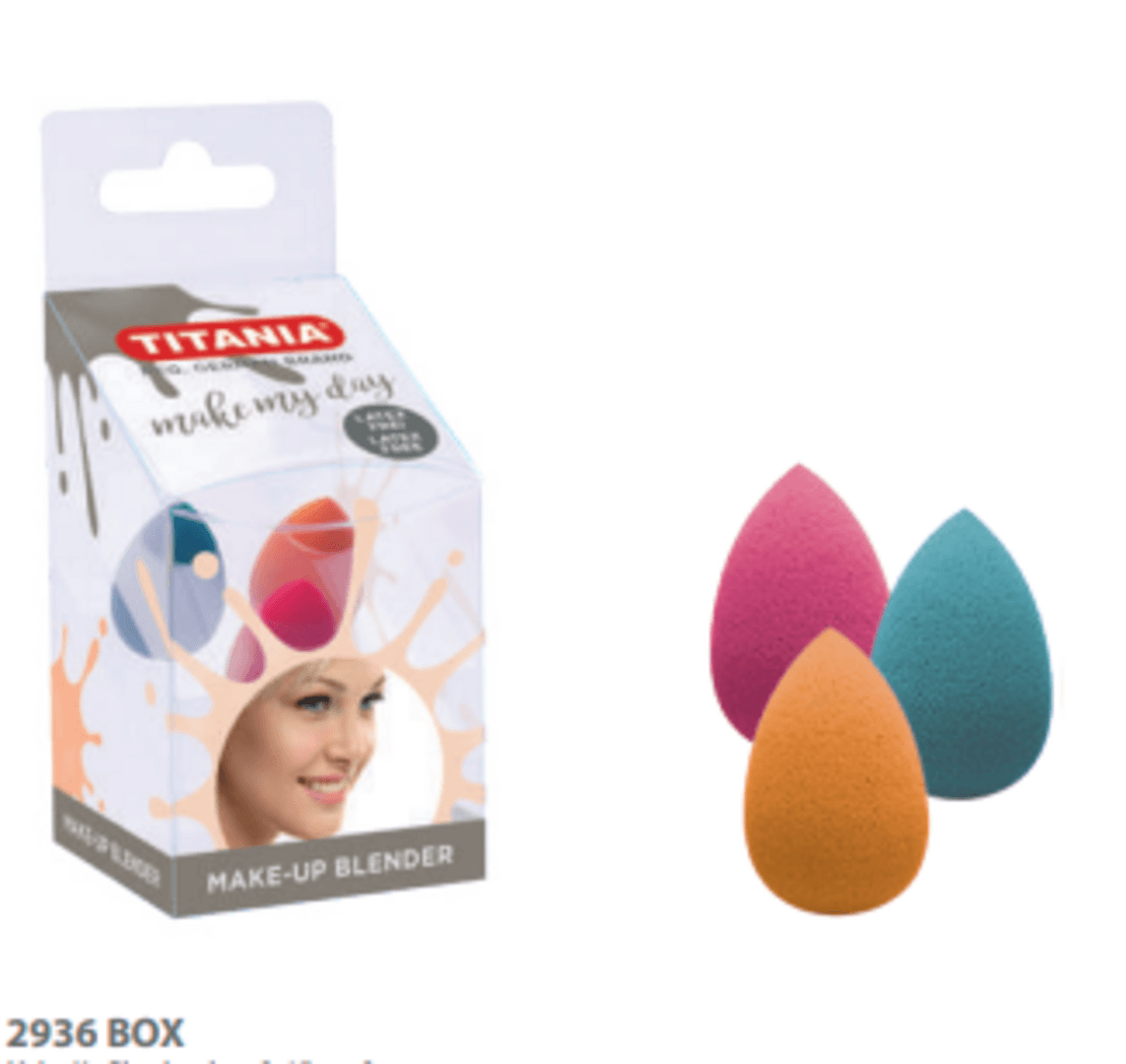 Titania - მაკიაჟის სპონჟი, 3 ცალი, 3 სმ