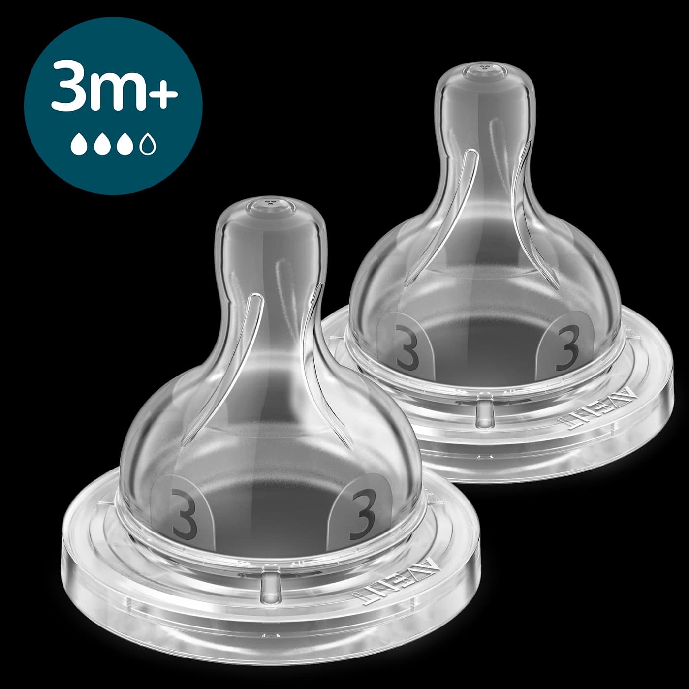 Avent SCY763/02 საწოვარა ანტიკოლიკური 3 თვიდან 2ც