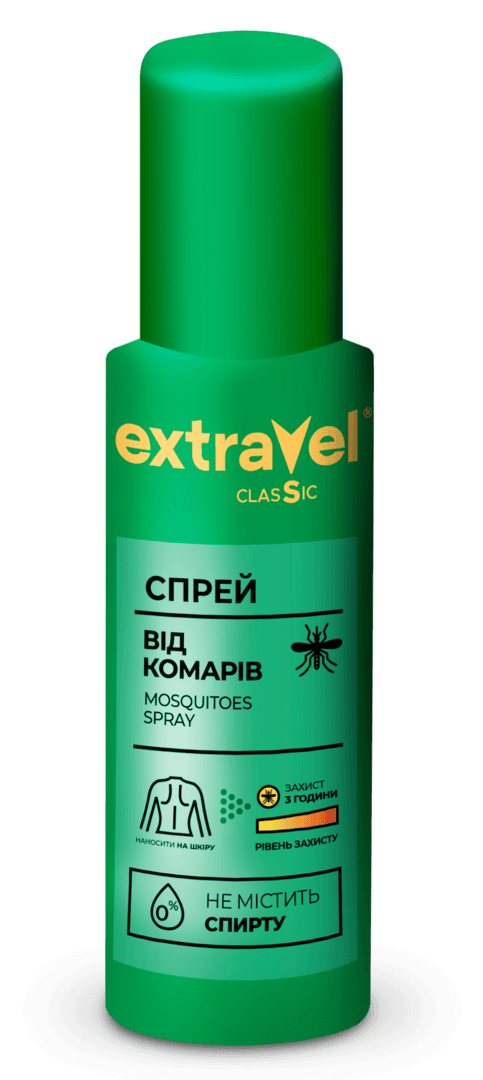 Extravel Classic - კოღოს საწინააღმდეგო სპრეი 100მლ