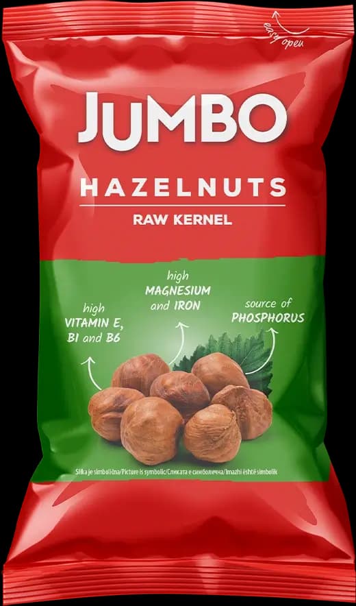 Jumbo თხილი ნედლი 75 გრ
