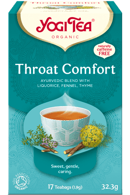 Yogi Tea ორგანული ჩაი ყელის კომფორტითვის 17 პაკეტი