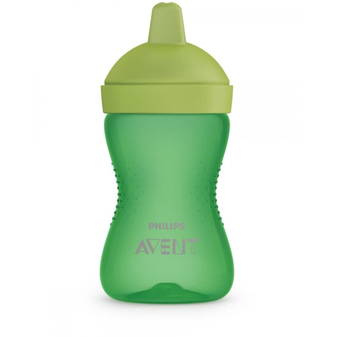 Avent SCF804/03 - ჭიქა დრეკადი ცხვირით, მწვანე, 18+, 300 მლ.
