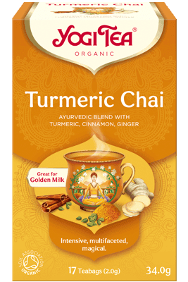 Yogi Tea ორგანული ჩაი კურკუმა 17 პაკეტი