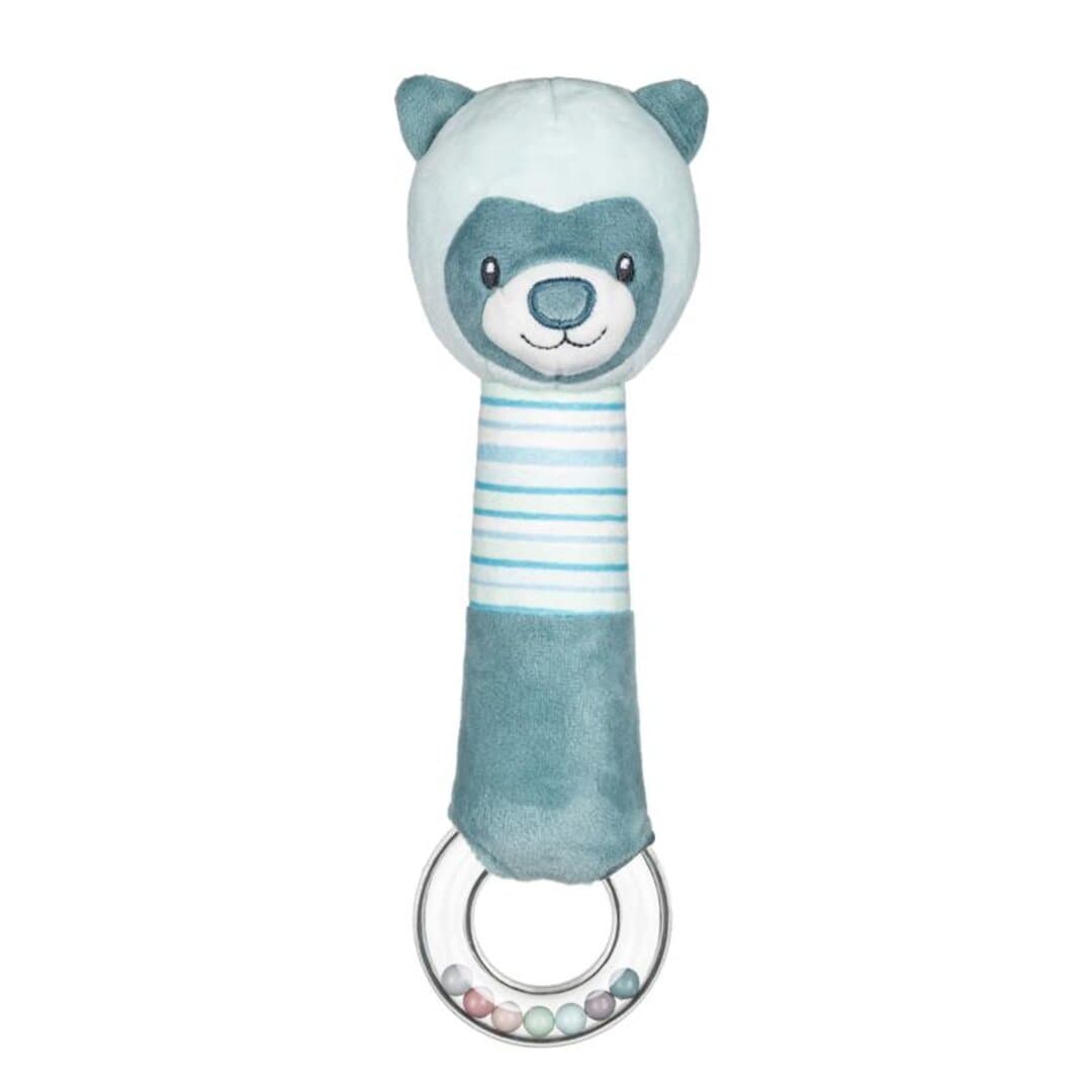 PETITE&MARS სათამაშო რბილი, ხმოვანი, საჩხარუნო რგოლით დათუნია Mike, 3 თვიდან