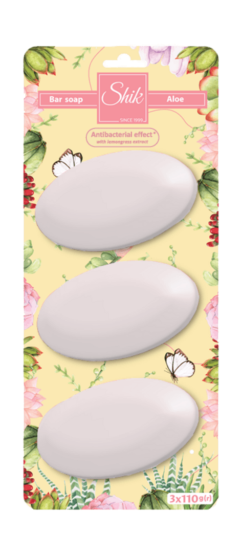 "შიკი" საპონი ალოე ვერა 3x110გ (330გ ბლისტერი)