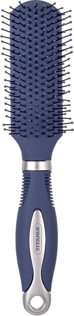 "Titania" თმის ჯაგრისი ლურჯი-ნაცრ. მოგრძო 24 სმ