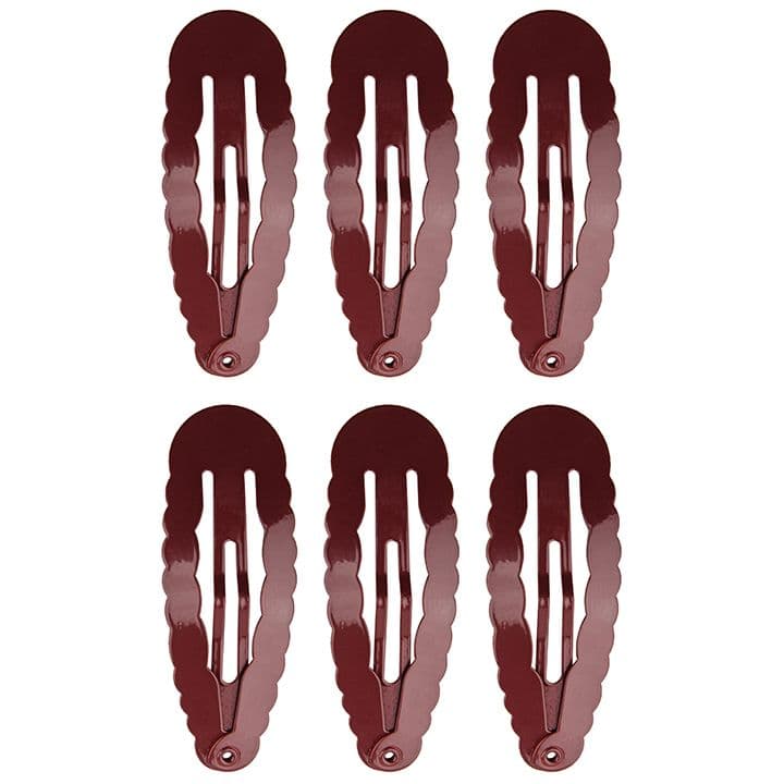 "Titania" თმის სამაგრი "ტალღა" საშუალო. ყავისფერი, 6ც