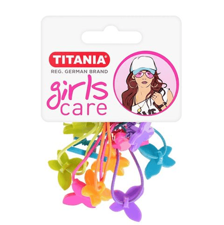 "Titania" თმის რეზინი "პეპლებით" 5ც