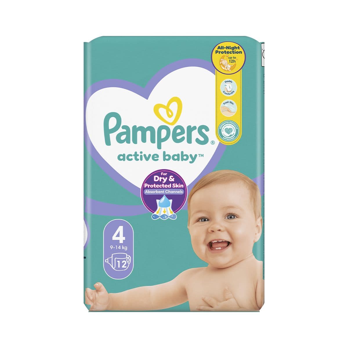 პამპერსი - Pampers 4 ზომა 12 ცალი 1274