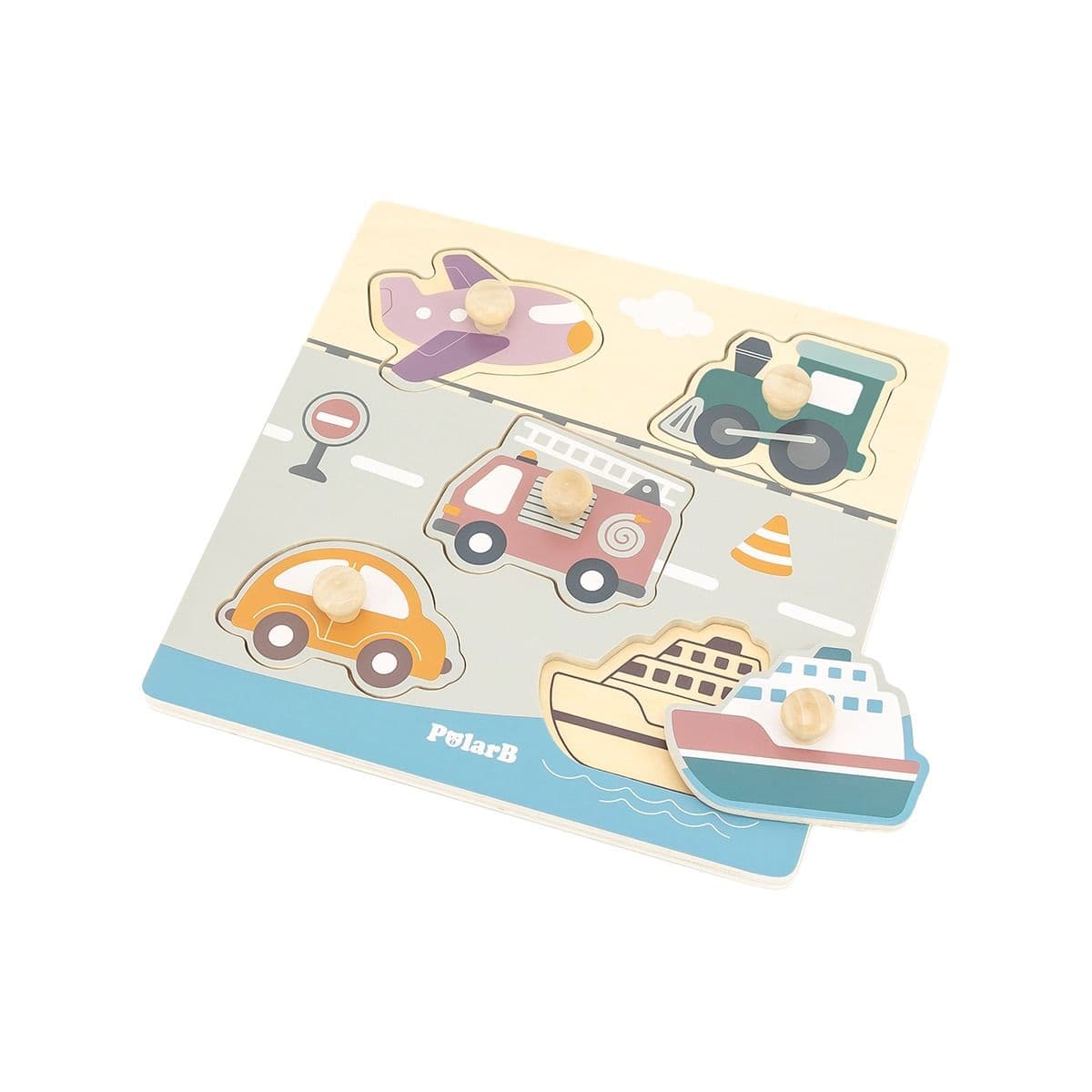 სათამაშო ხის სორტერი ტრანსპორტი 0694 პოლარ ბი - Polar B