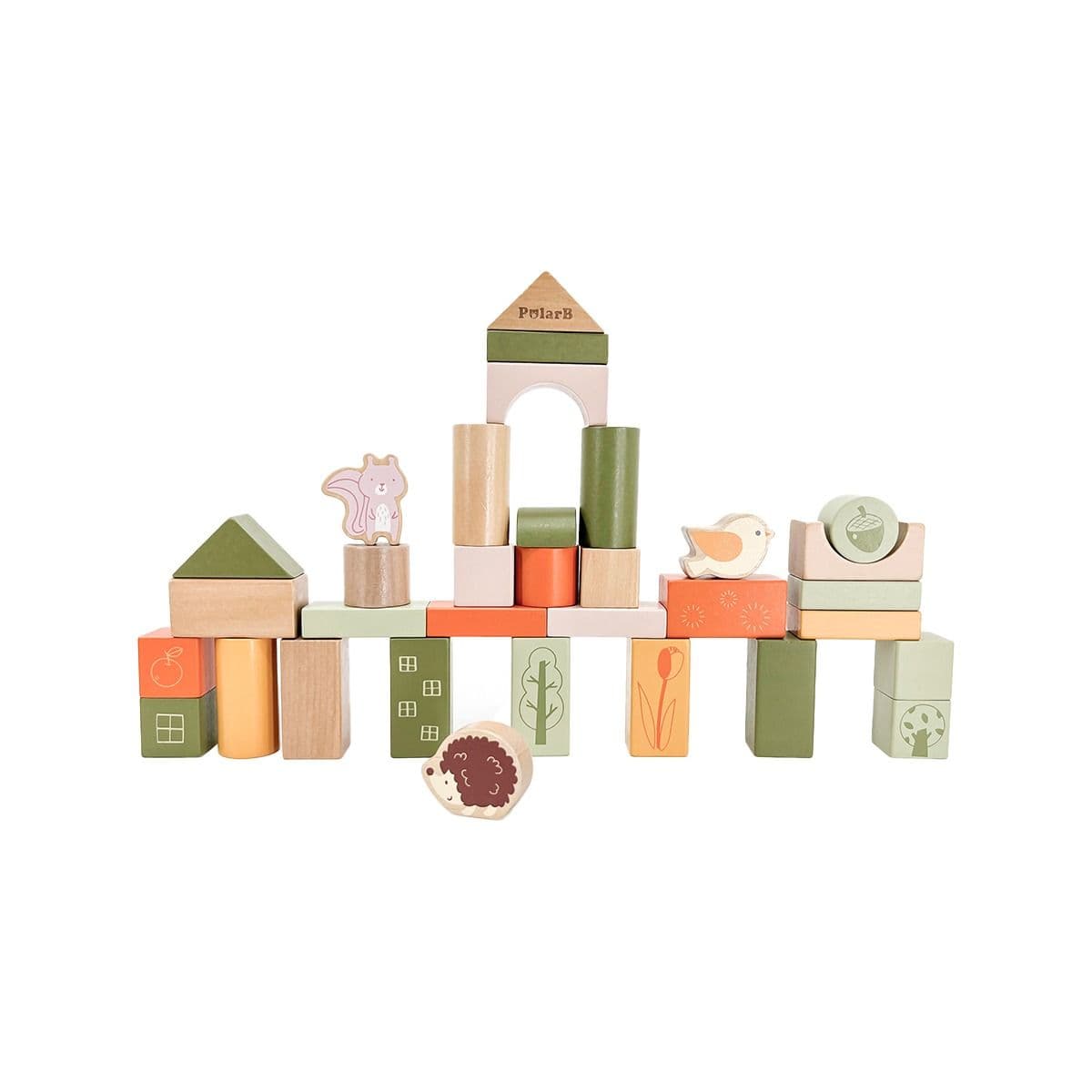 ხის კუბები ცხოველები 2308 პოლარ ბი - Polar B