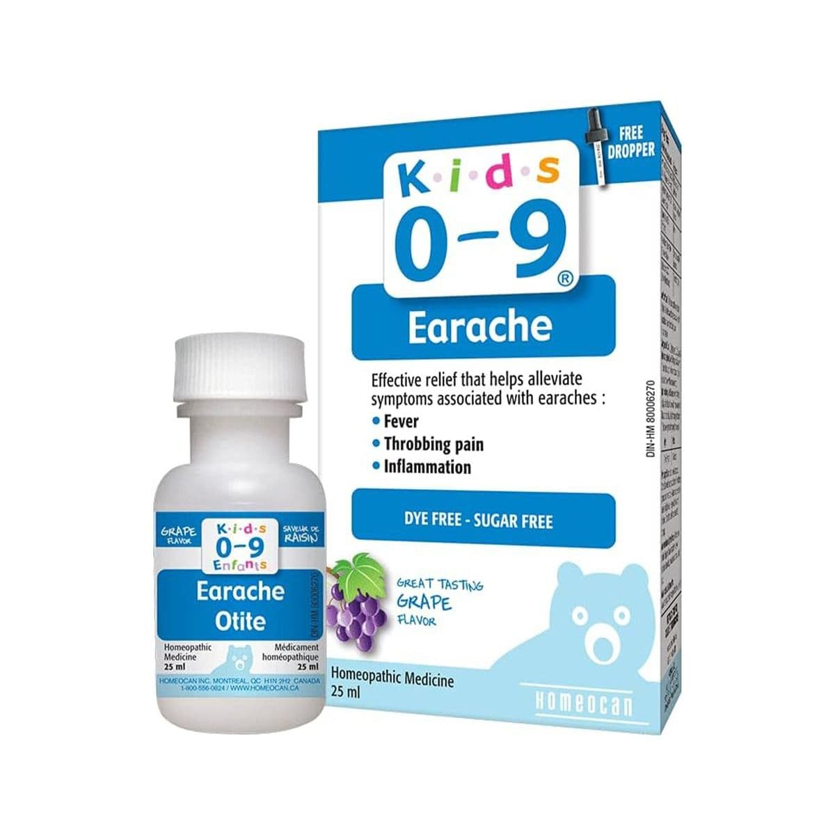 ყურის ტკივილი ხსნარი - Earache Solution 25მლ ქიდსი 0-9 - Kids 0-9