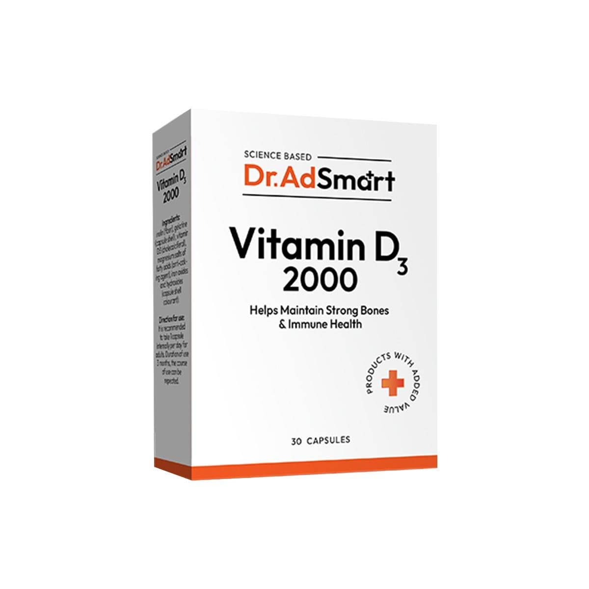 ვიტამინი D3 - Vitamin D3 2000სე დრ.ადსმარტ 30 კაფსულა