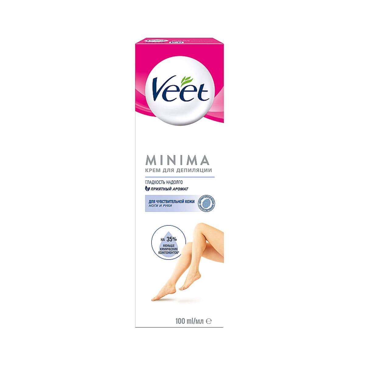 სადეპილაციო კრემი - მგრძნობიარე კანისათვის - 100მლ. 2498 ვითი - Veet