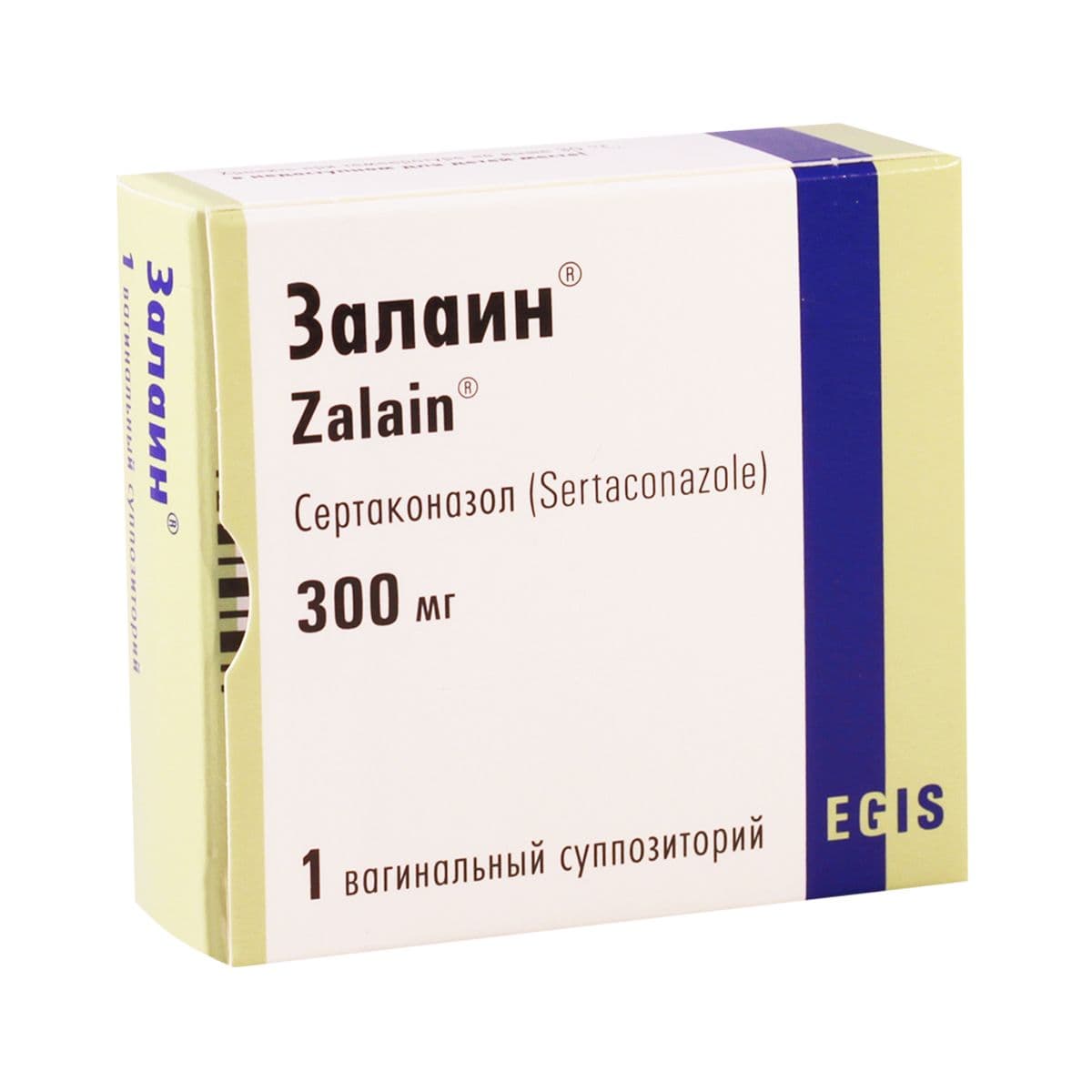 ზალაინი - Zalain 300მგ 1 ვაგინალური სუპოზიტორია