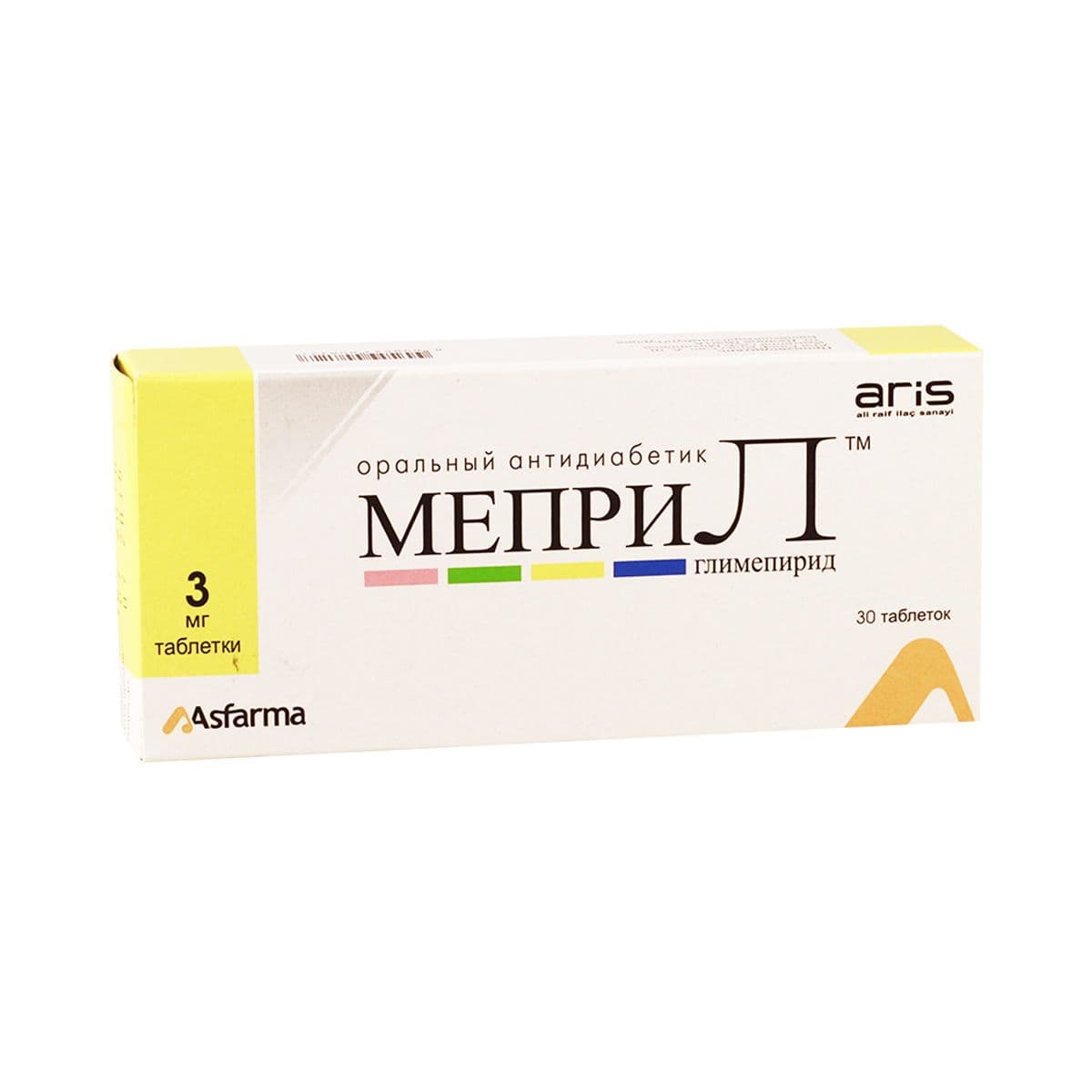 მეპრილი - Mepril 3მგ 30 ტაბლეტი