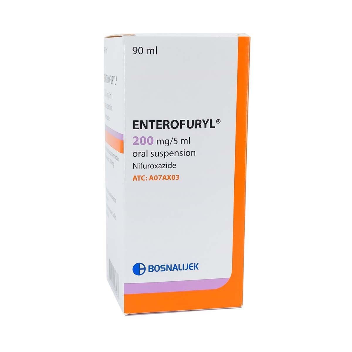 ენტეროფურილი - Enterofuryl 200მგ/5 სუსპენზია 90მლ