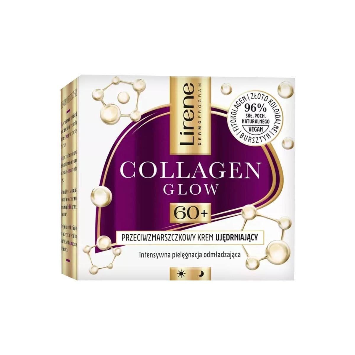 ნაოჭების საწინააღმდეგო კრემი 60+ Collagen Glow 7577 ლირენე - Lirene