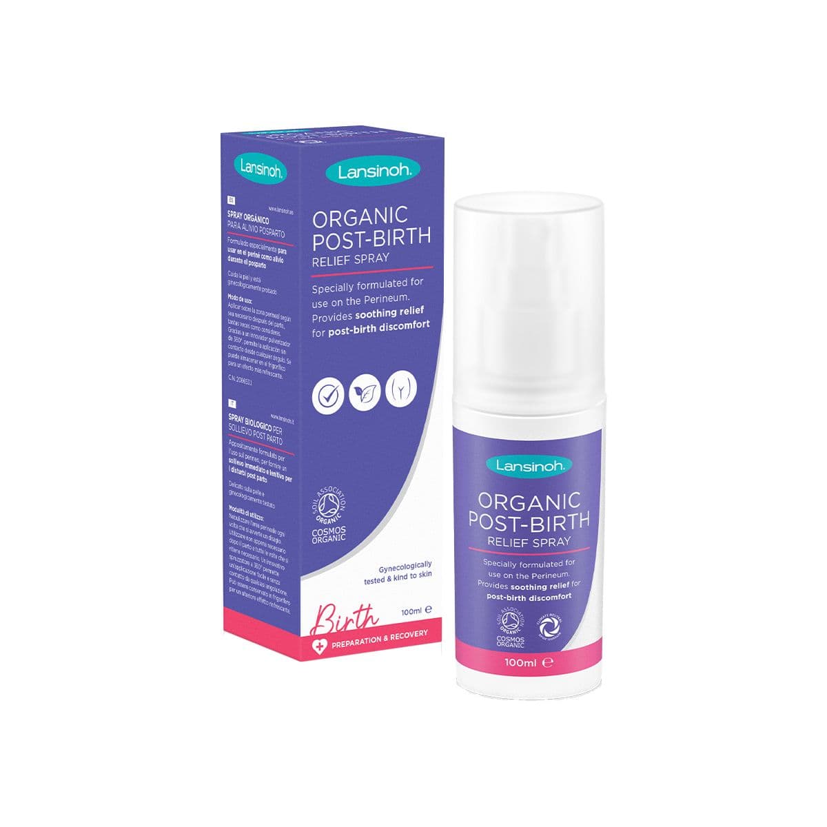 მშობიარობის შემდგომი დამამშვიდებელი სპრეი 100 მლ 2660 ლანსინო - Lansinoh