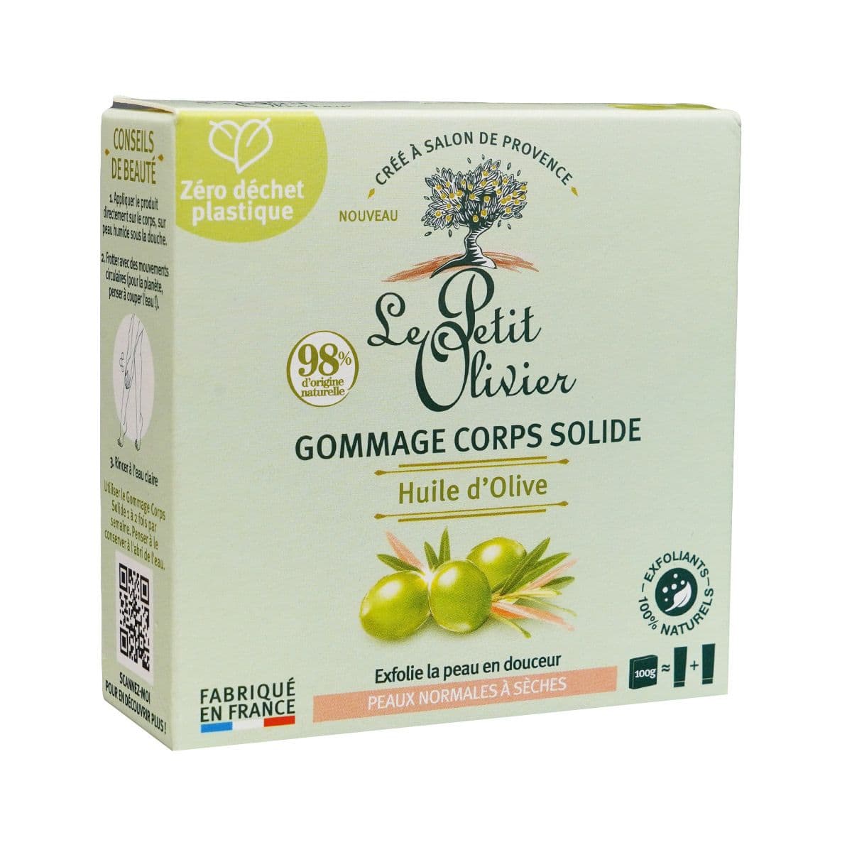 ტანის სკრაბი მყარი Olive 70001 ლე პეტიტ ოლივიე - Le Petit Olivier