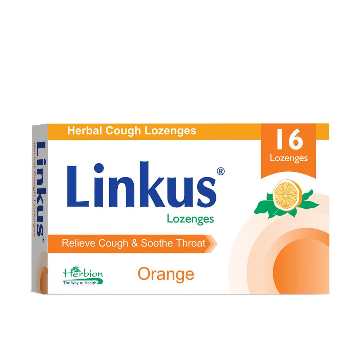 ლინკასი - Linkus ფორთოხლით 16 საწუწნი ტაბლეტი