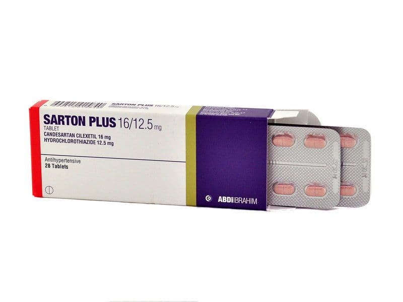 სარტონი აქვა - Sarton Plus 16/12.5 28 ტაბლეტი