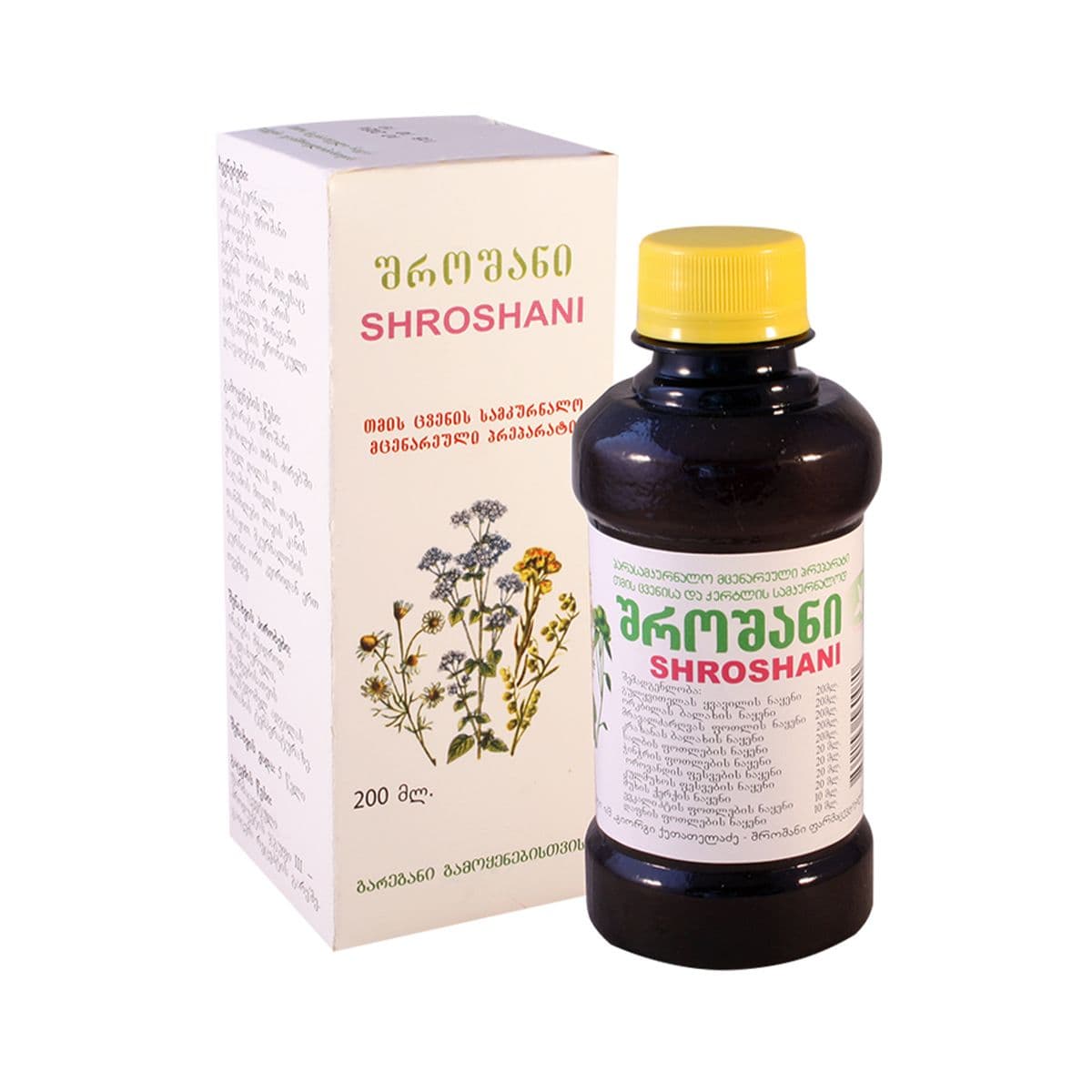 თმის ცვენის საწინააღმდეგო ხსნარი შროშანი - Shroshani
