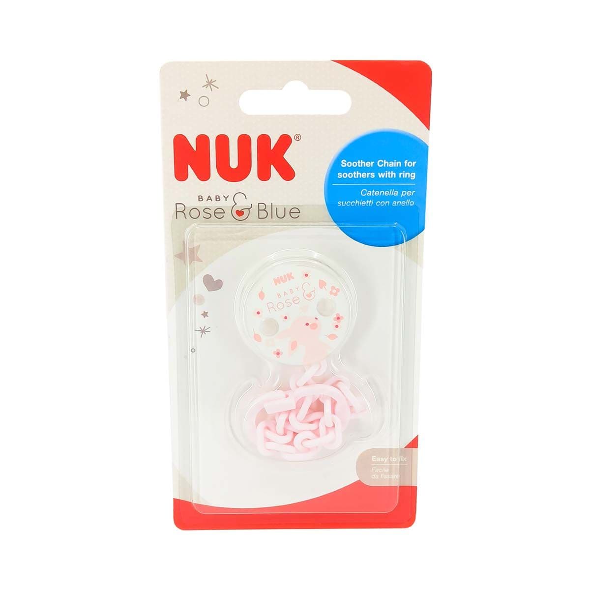 ჯაჭვი მატყუარას ჩამოსაკიდი ვარდისფერი ნუკი - Nuk