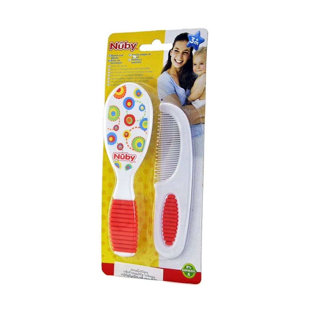 სავარცხელი და ჯაგრისი ნუბი - Nuby