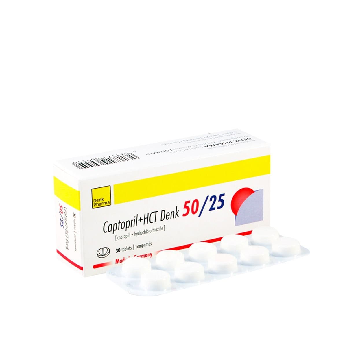 კაპტოპრილი HCT დენკი 30ტაბლეტი