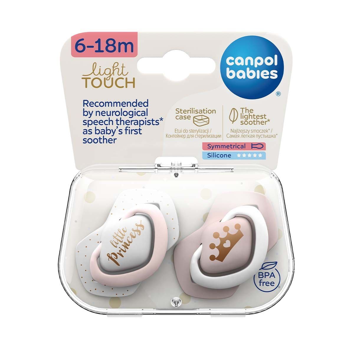 მატყუარა სილიკონის სიმეტრიული 6-18 თვე 22/651 კანპოლი - Canpol