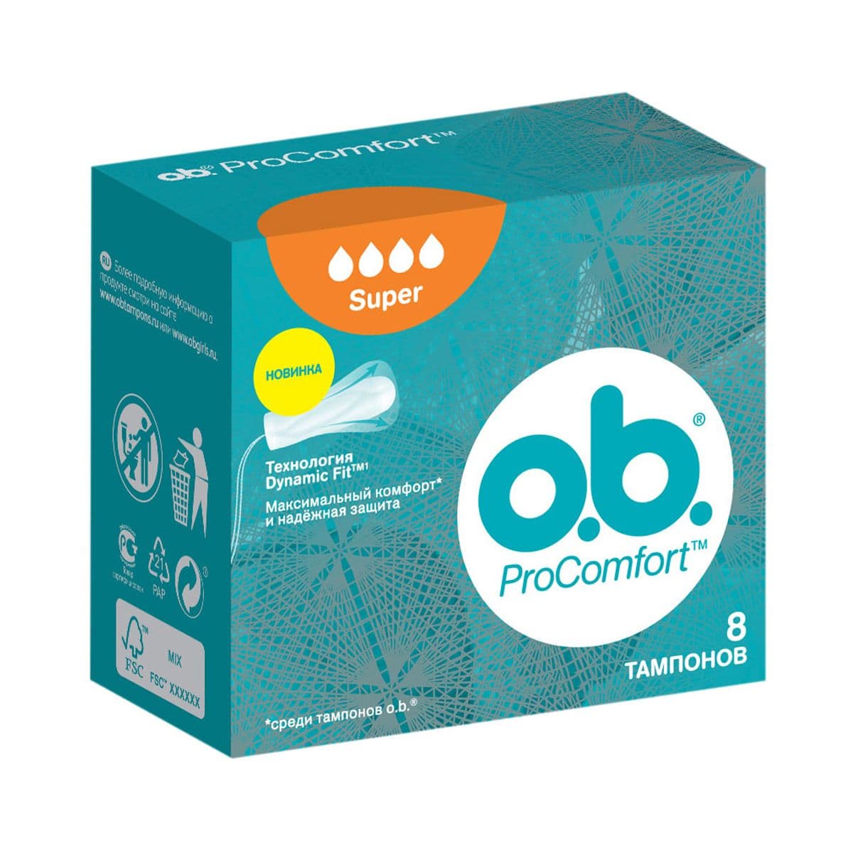 სუპერ პროკომფორტი 8 ცალი 4343 ო.ბი - O.B