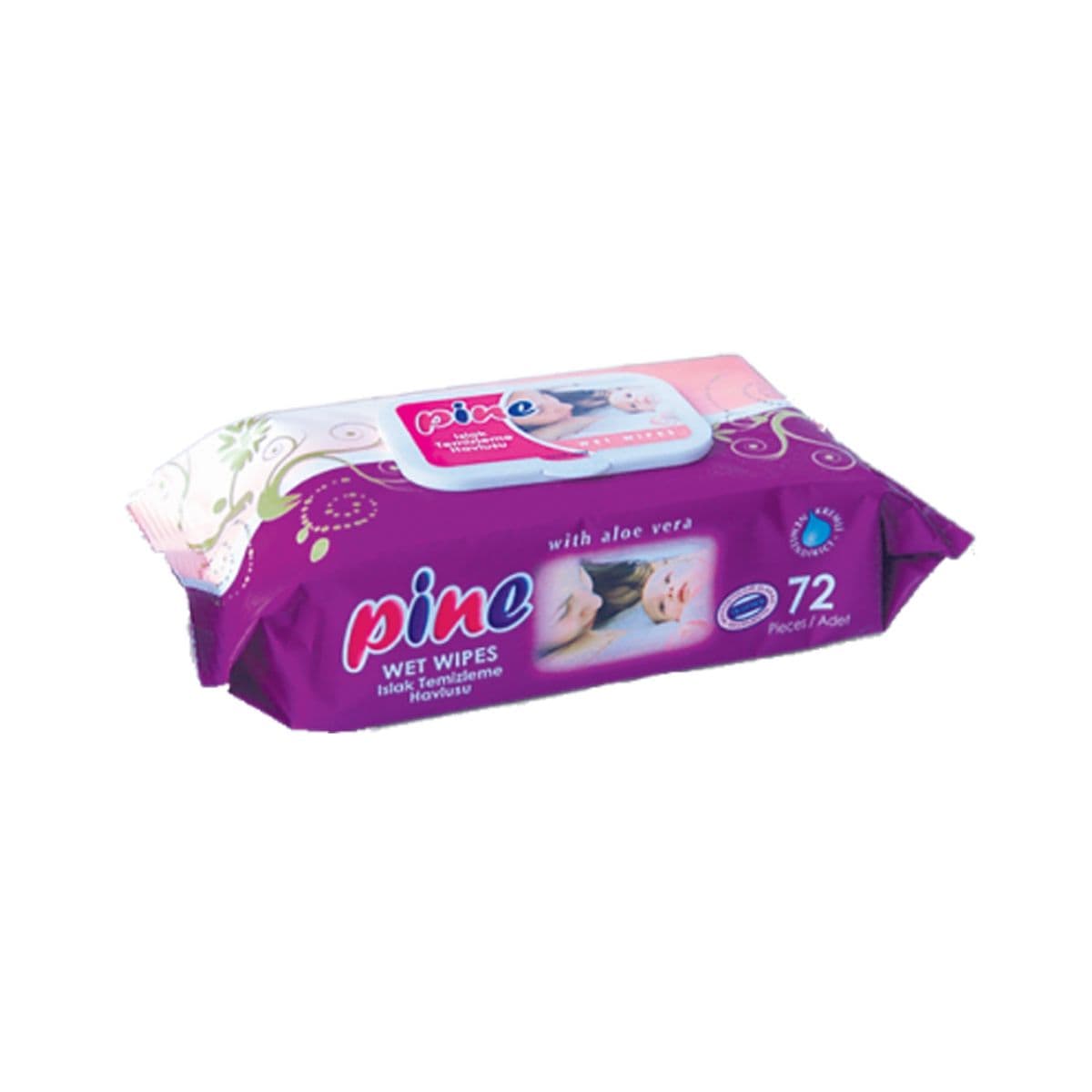 სველი ხელსახოცი 72 ცალი ფაინი - Pine