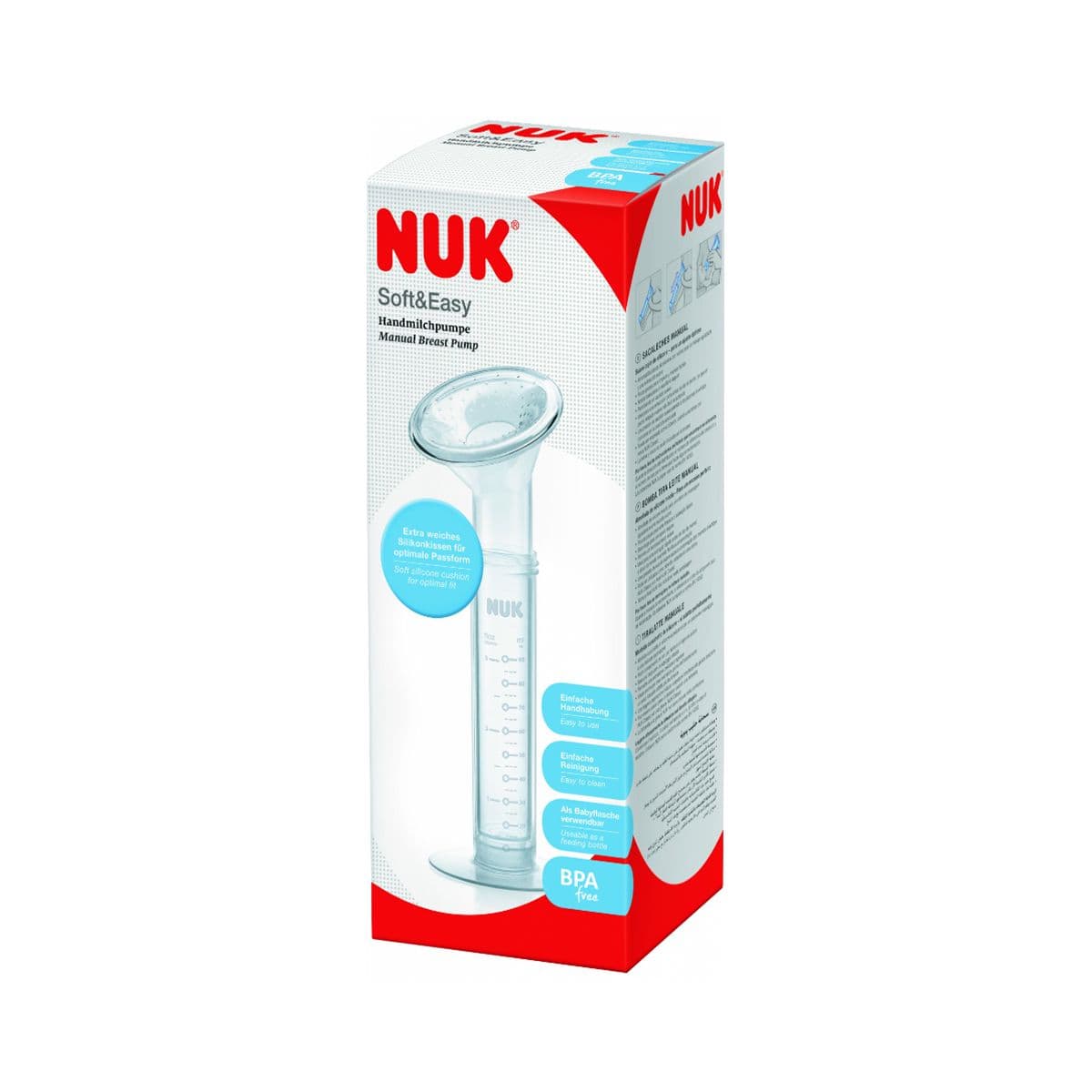 რძის გამოსაწველი ხელის ნუკი - Nuk