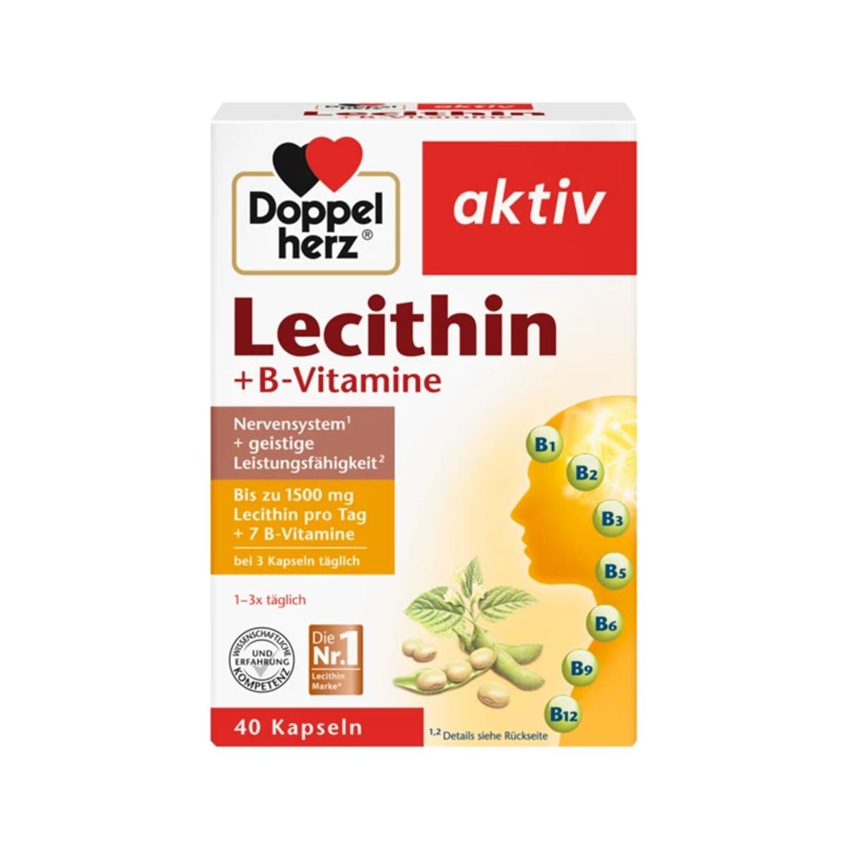 დოპელჰერცი აქტივი - Doppelherz Aktiv ლეციტინი 40 კაფსულა