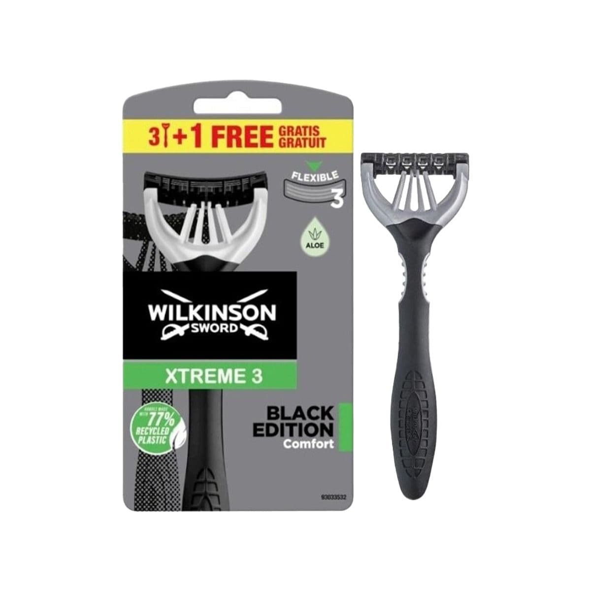 ერთჯერადი საპარსი Xtreme 3 Sensitive 3+1 ცალი 3900 ვილკინსონი - Wilkinson