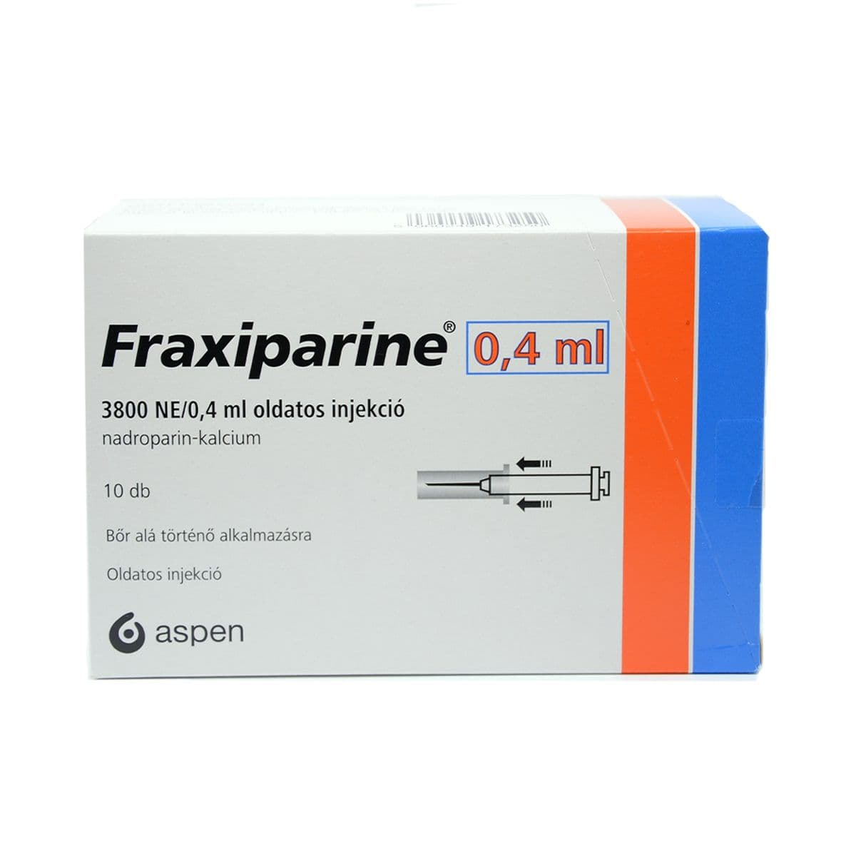 ფრაქსიპარინი(ჰეპარინი) - Fraxiparine 0.4მლ 10 ცალი