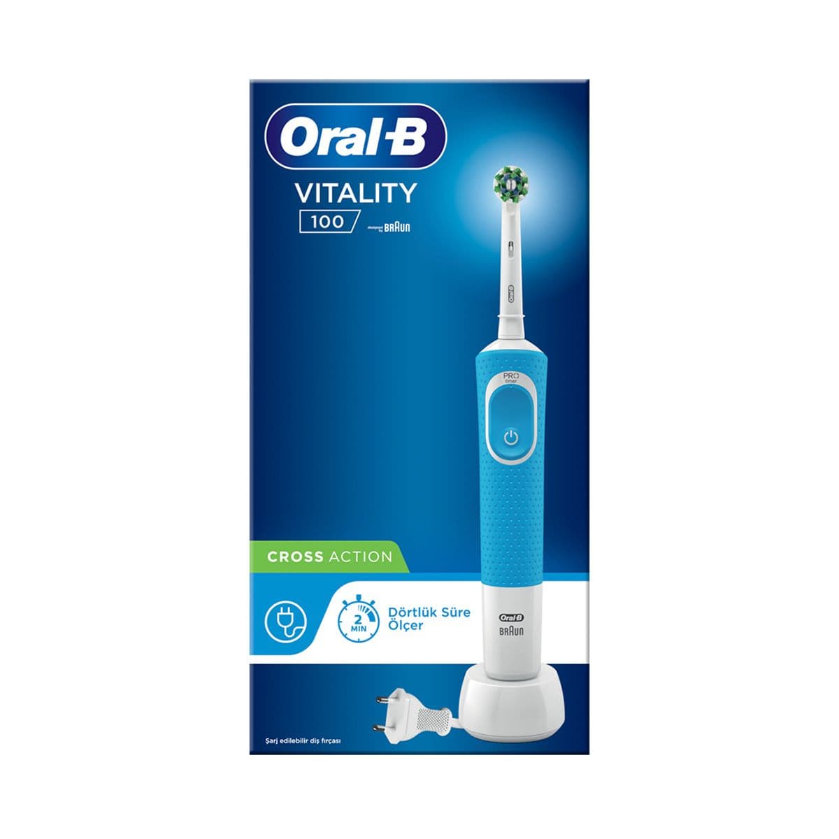 Oral-B - ორალ ბი კბილის ჯაგრისი ელექტრო ცისფერი 4962