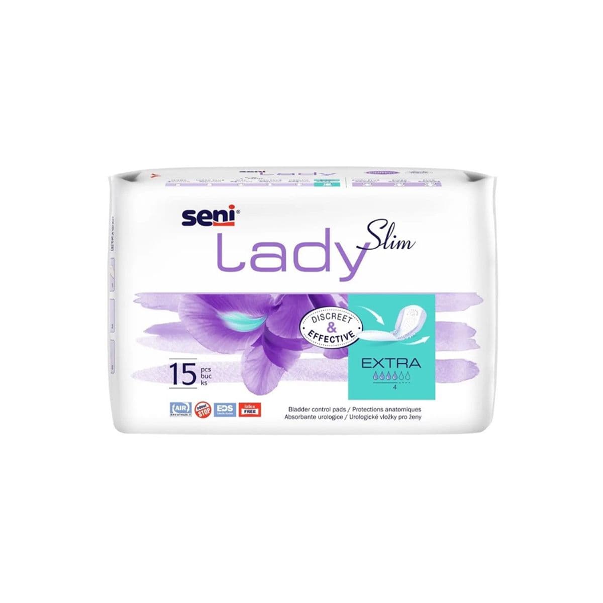 ქალის უროლოგიური საფენი 4 წვეთი 15 ცალი 9123 სენი - Seni