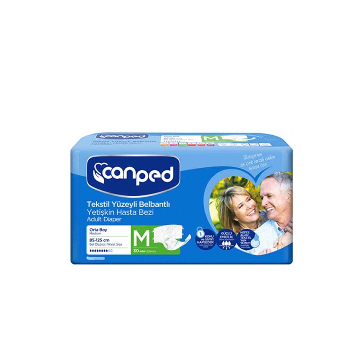 მწოლიარეს საფენი M 85-125სმ 30 ცალიანი 0622 ქანპედი - Canped