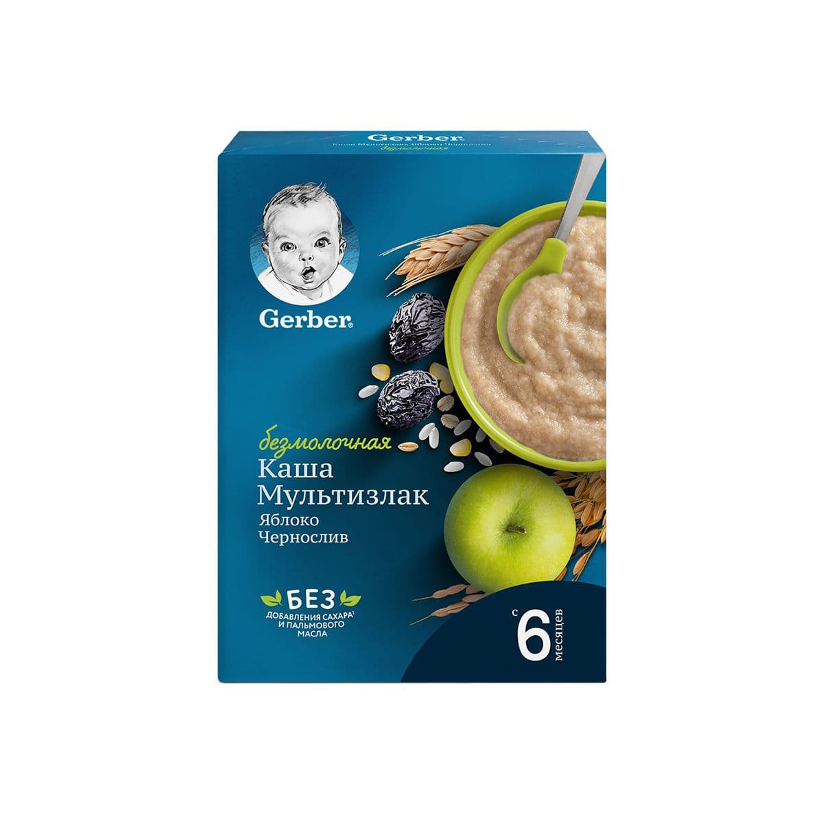 ურძეო ფაფა ქლიავი და ვაშლი 5218 გერბერი - Gerber