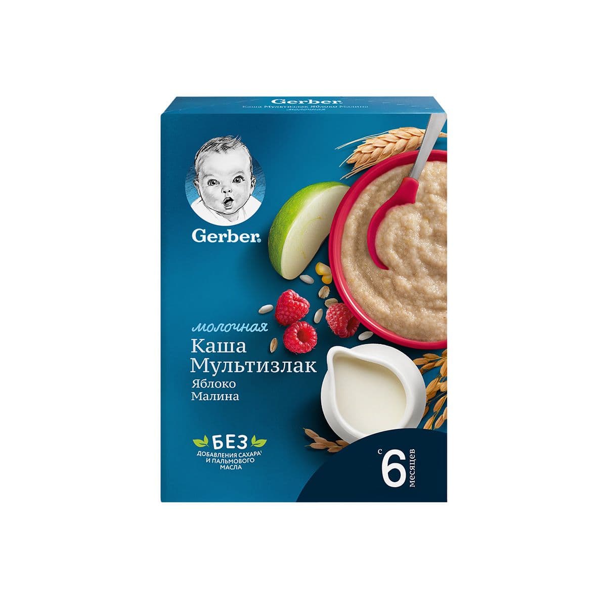 რძიანი ფაფა ვაშლი და ჟოლო 2681 გერბერი - Gerber