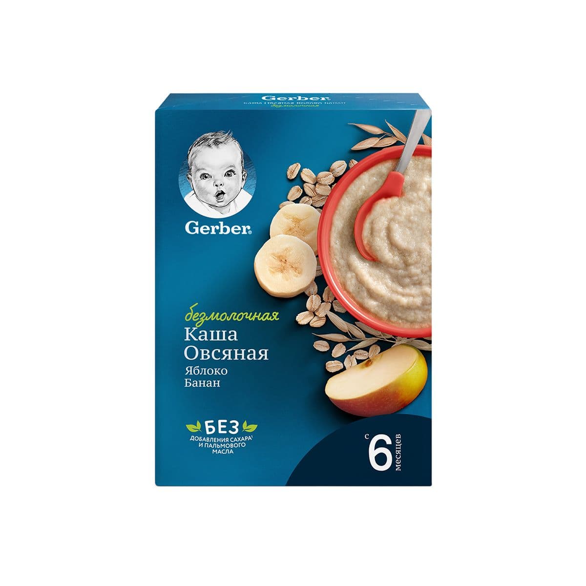 ურძეო ფაფა შვრია ბანანით და ვაშლით 2698 გერბერი - Gerber