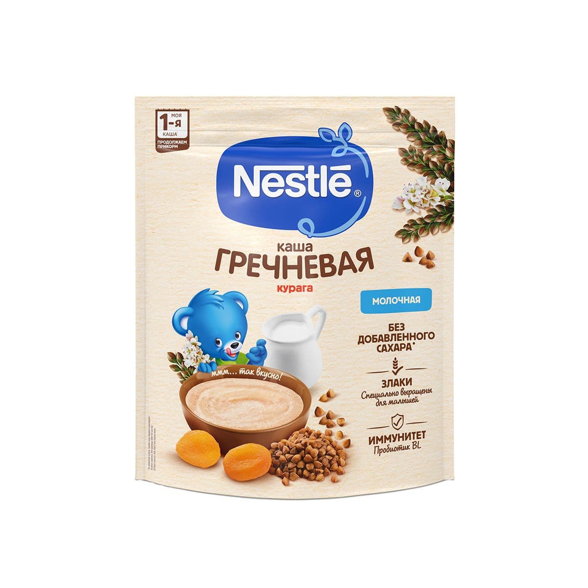 რძიანი ფაფა წიწიბურა და გარგარი 3397 ნესტლე - Nestle