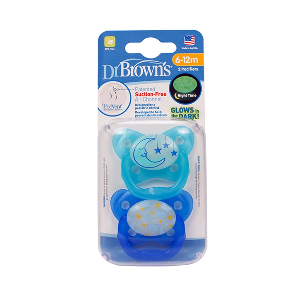 ორთოდონტული მატყუარა 2ცალი 6-12 თვე 0312-2 დოქტორ ბრაუნი - DrBrowns