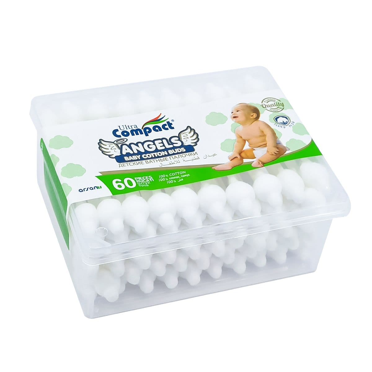 ყურის ჩხირი 60 ცალი 0303 ულტრა კომპაქტი - Ultra Compact