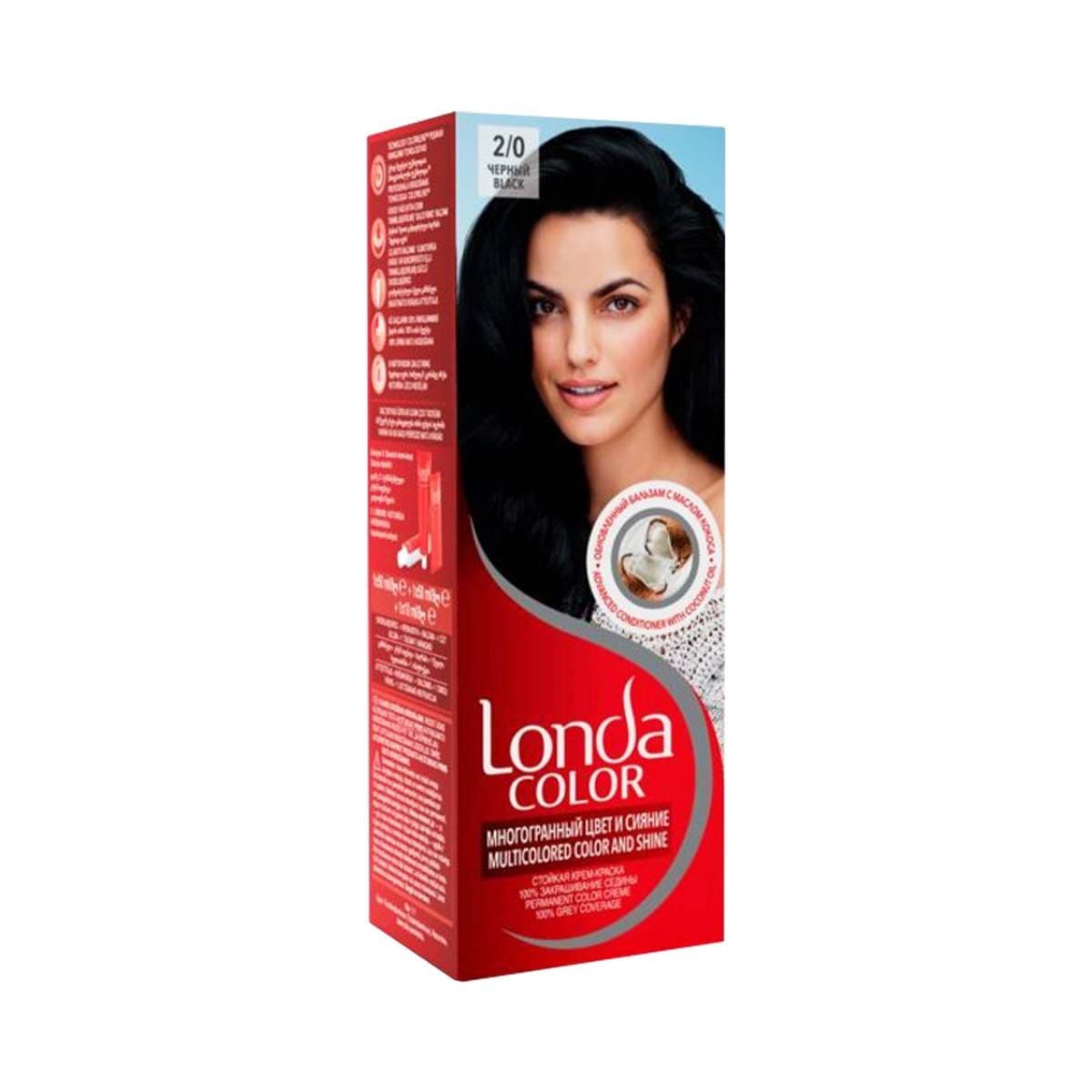 თმის საღებავი შავი 2/0 4113/6847 ლონდა - Londa