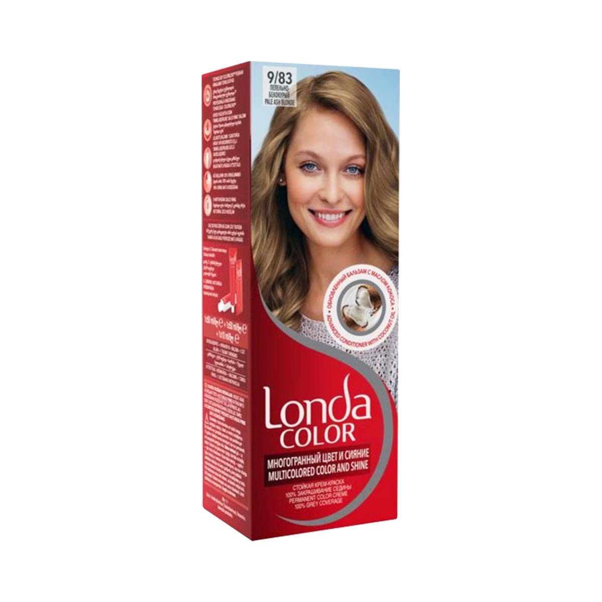 თმის საღებავი ღია ფერფლისფერი ქერა 9/83 4281/6755 ლონდა - Londa