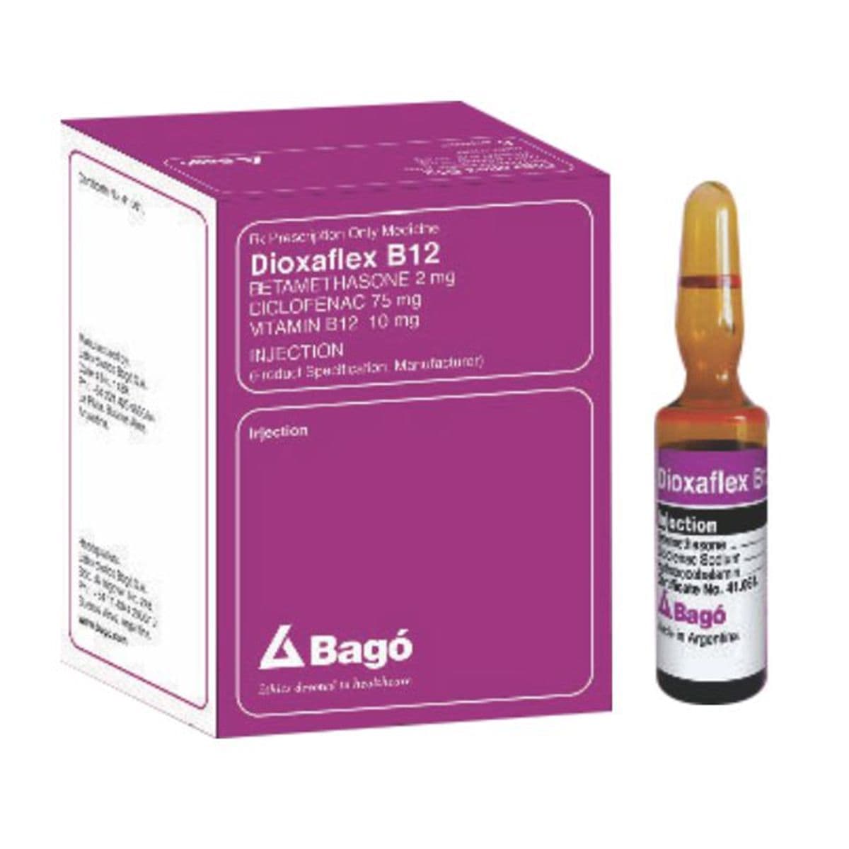 დიოქსაფლექსი - Dioxaflex B12 3მლ 3 ამპულა